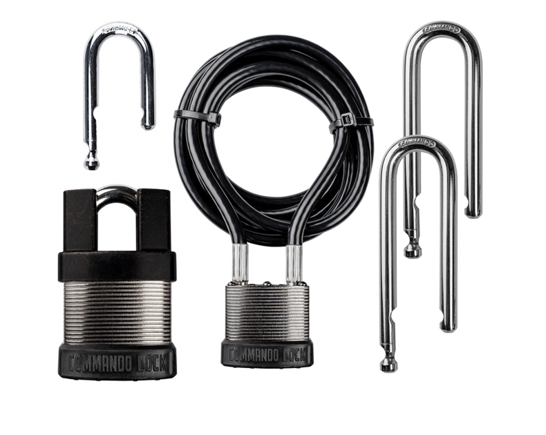 Commando Lock Commando | Cable Lock Steel | Military-Grade | 8 ft.