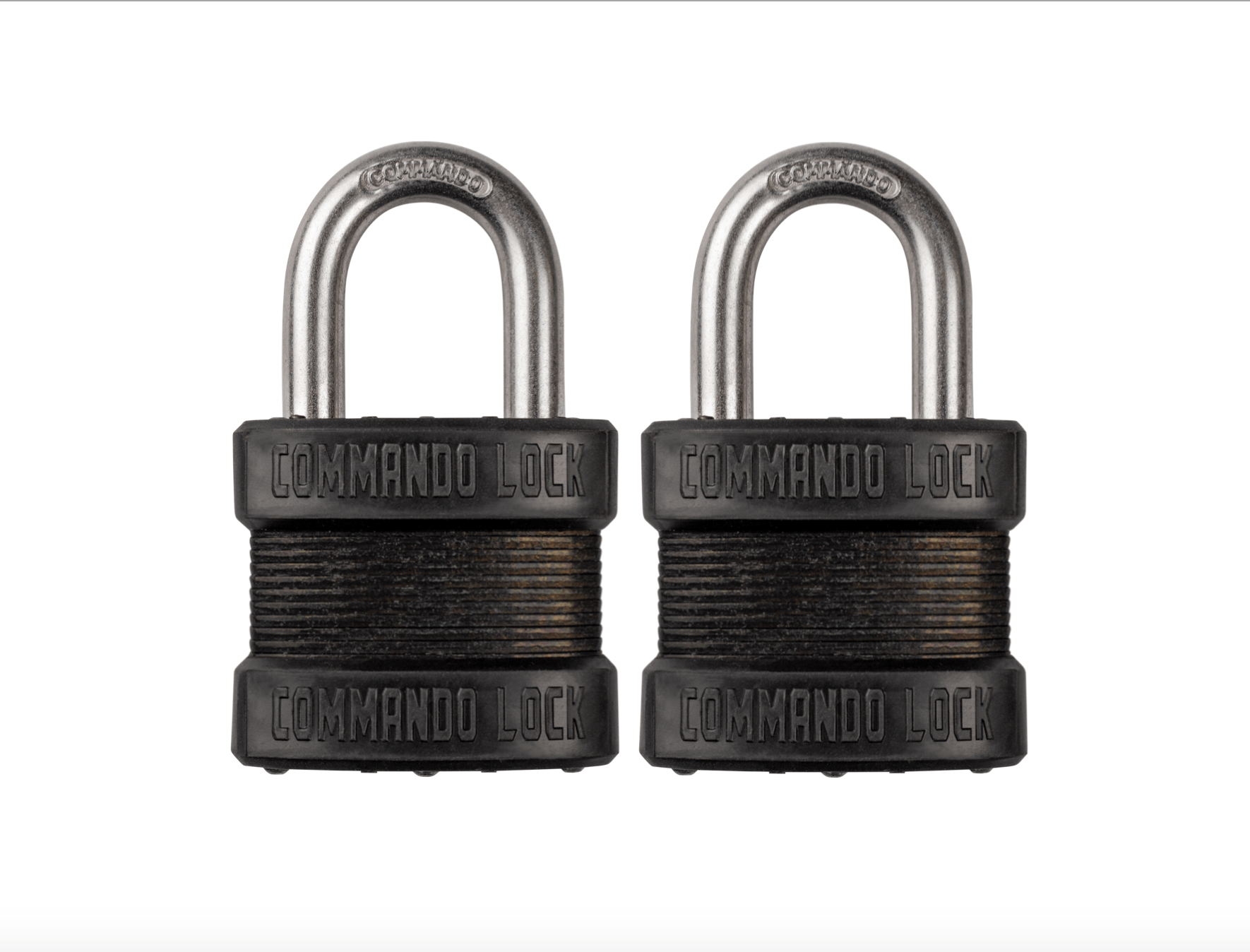 Blackout Laminated Steel Padlock | Military-Grade | Pelican Case  Locks Commando Lock 2 PACK KEYED ALIKE