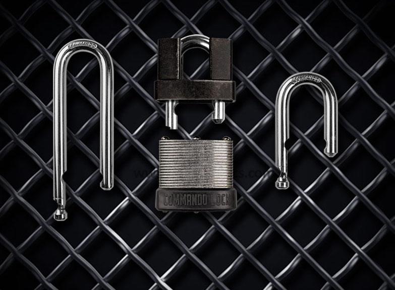 Commando Lock - Military-Grade Padlock System - Best Padlock. Keyed Alike or Master lock Keyed
