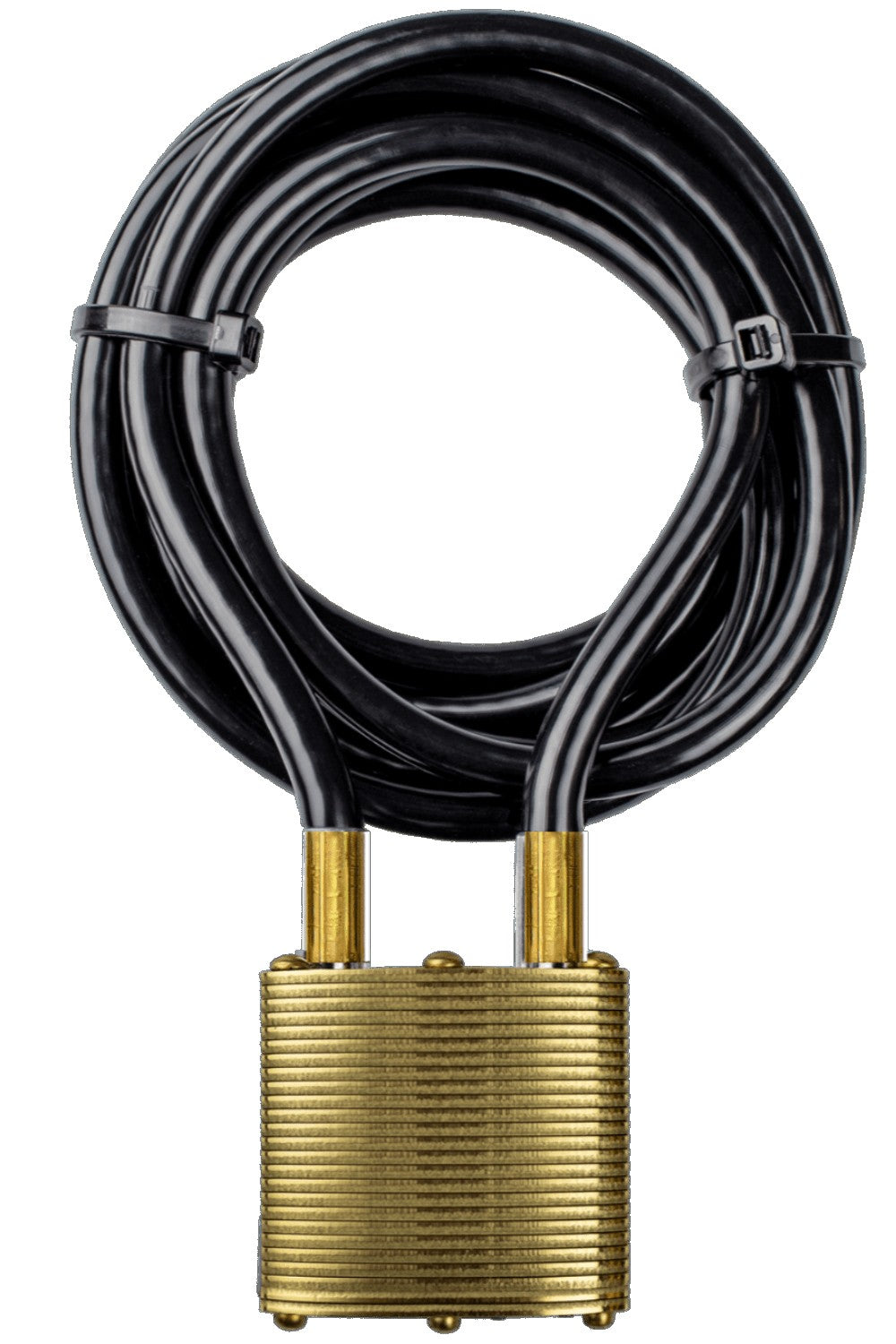 Commando Lock Brass Cable Lock, Heavy Duty Steel Cable