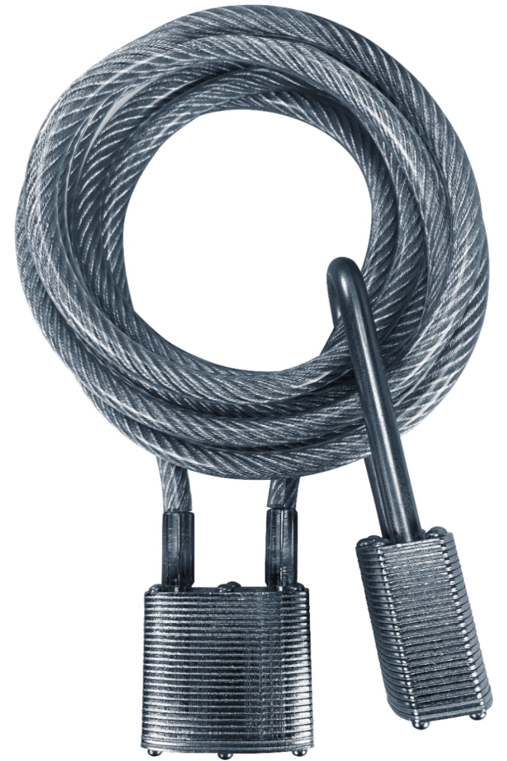 Cooler Cable Padlock | 2 Steel PadLocks (KA) | Military-Grade