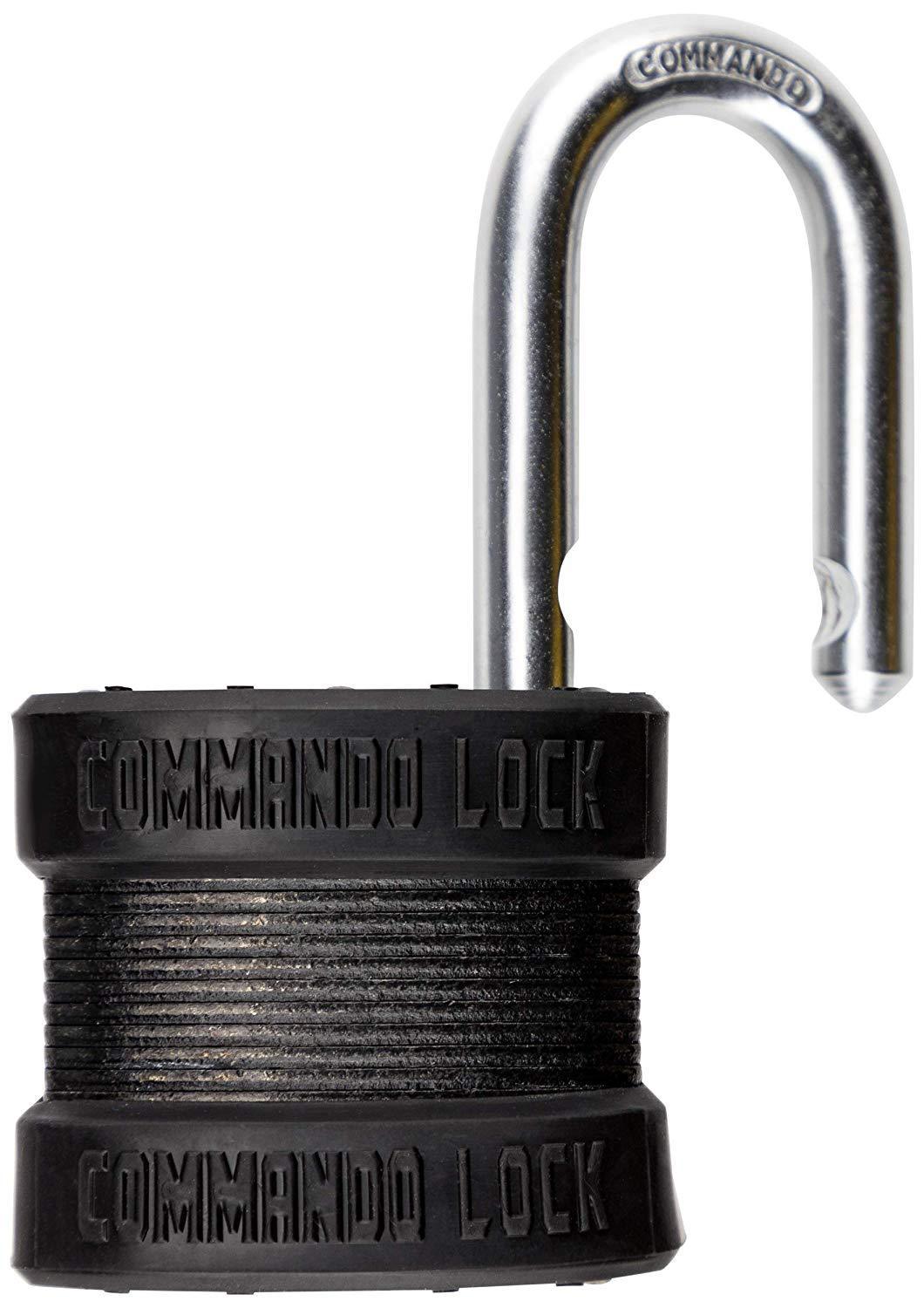 Blackout Laminated Steel Padlock | Military-Grade | Pelican Case Locks Commando Lock