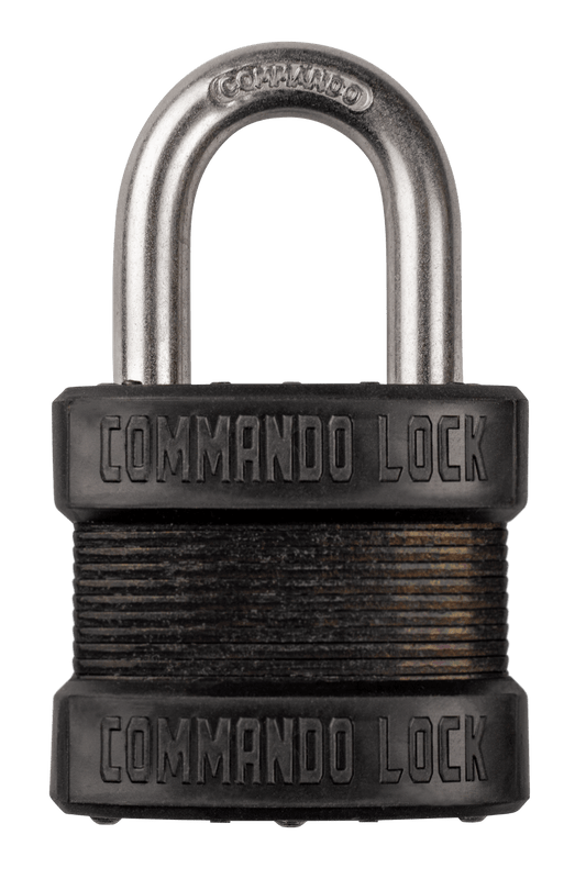 Blackout Laminated Steel Padlock | Military-Grade | Pelican Case Locks Commando Lock