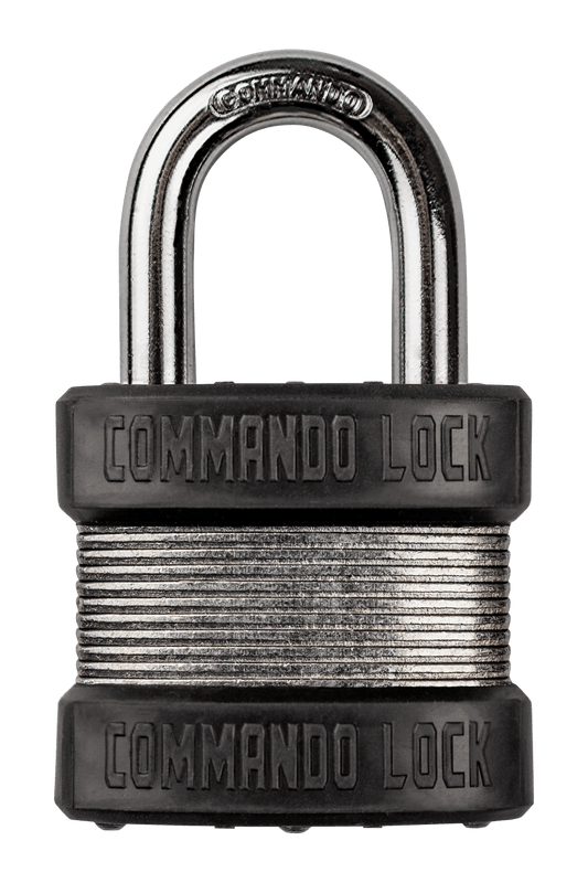 CASE 12ea: Zinc-Plated Steel Padlock | 2 Bumper | Military Grade Commando Lock