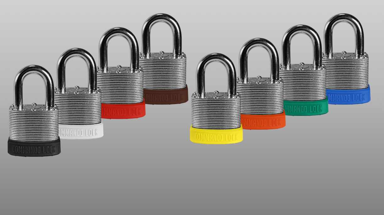 Color padlocks, lockout, custom locks, commando lock