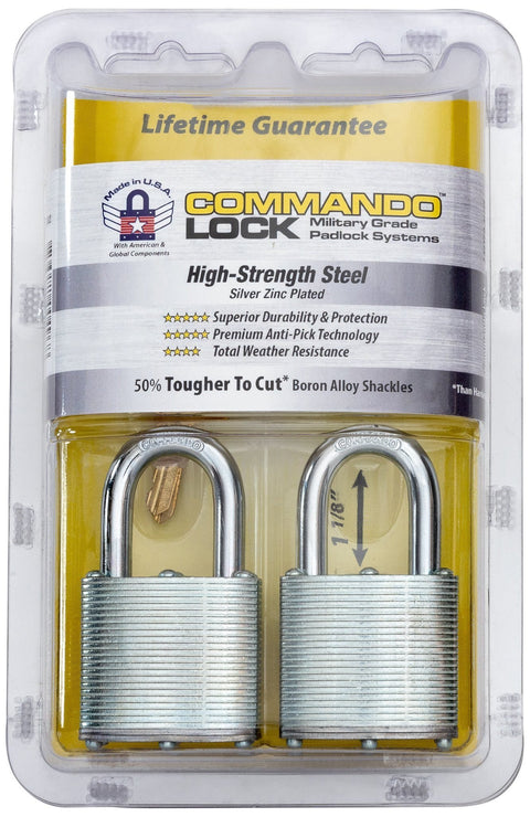 Commando Lock | Heavy Duty Padlock | Military-Grade Weatherproof Commando Lock 
