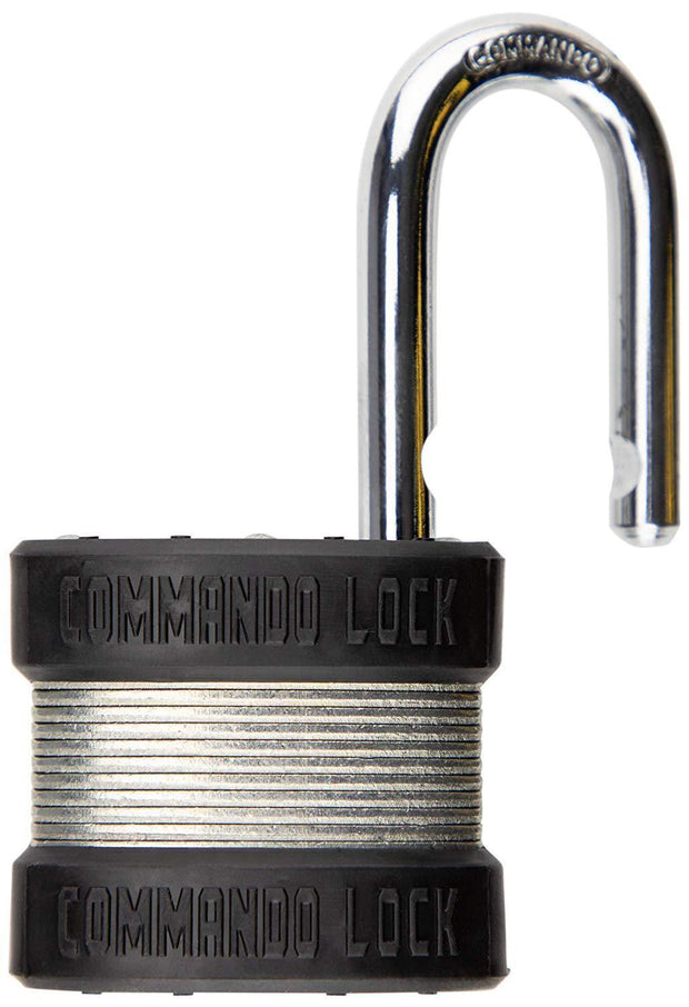 CASE 12ea: Zinc-Plated Steel Padlock | 2 Bumper | Military Grade Commando Lock 
