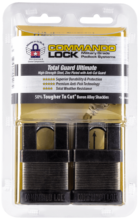 Commando Lock | Total Guard Cut Proof | iCHANGE Shrouded Padlock Commando Lock 