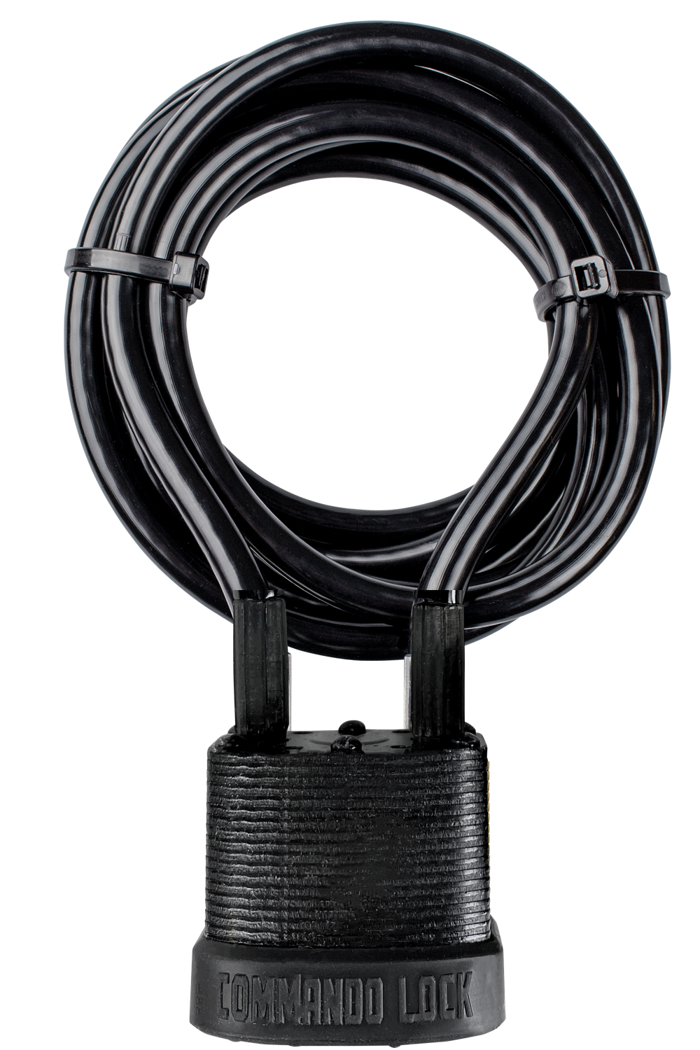Commando Cable Bike Lock Steel PadLock With 8 Ft Steel Cable Lifetime Guarantee Commando Lock