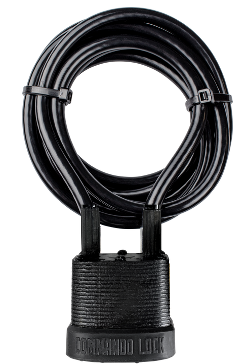 Commando | Cable Bike Lock Steel | Military-Grade | 8 Ft. Cable