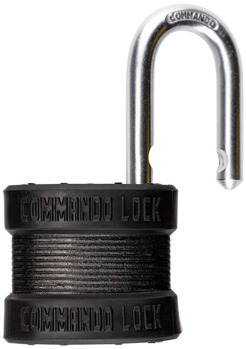 Blackout Laminated Steel Padlock | Military-Grade | Pelican Case Locks Commando Lock 