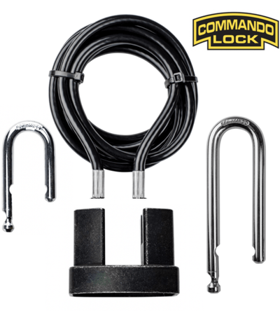 Commando Lock iChange Accessories, Most Secure Padlock, Cable Lock, Multi-Functional Padlock