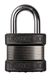Commando Lock Heavy Duty Padlock | 2 Bumper High Security | Storage Padlock Commando Lock 
