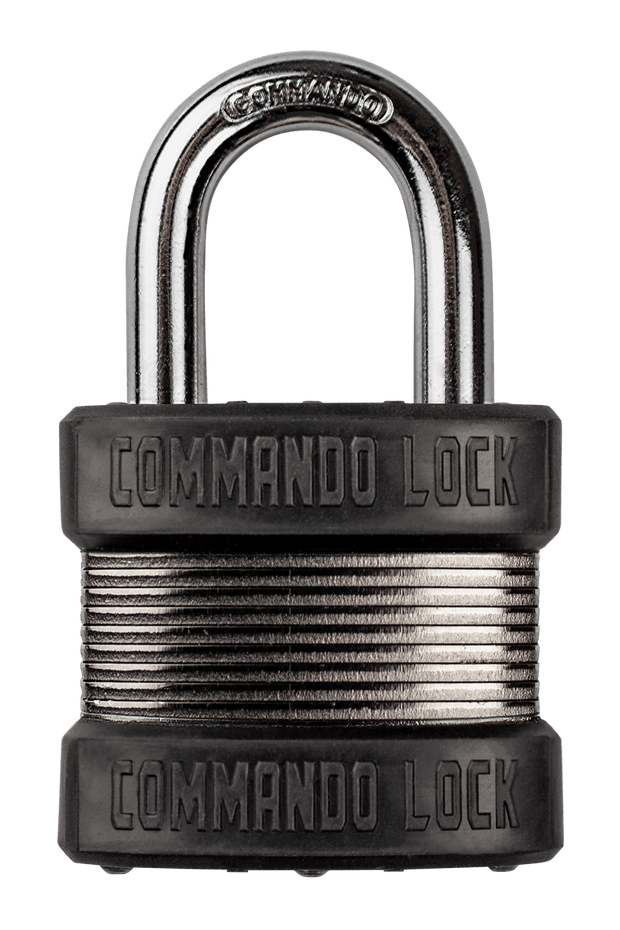 Commando Lock Heavy Duty Padlock | 2 Bumper High Security | Storage Padlock Commando Lock 